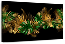 Gold And Green Leaves Wall Art