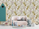 Voguish Giraffe Pattern Wallpaper