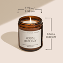 Fraser Fir Soy Candle - Amber Jar - 9 oz