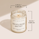 Gingerbread and Spice Soy Candle - Clear Jar - 9 oz Patterned