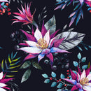 Brightly Flowers and Berries Wallpaper