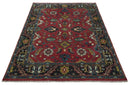 9x12 Antique Hand Knotted Rust and Charcoal Traditional Oushak Wool Area Rug | TRDCP1371912