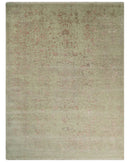 9x12 Fine Hand Knotted Beige and Peach Traditional Vintage Persian Style Antique Wool and Silk Rug | TRDCP662912
