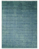 9x12 Fine Hand Knotted Blue and Teal Traditional Vintage Persian Style Antique Wool Rug | AGR33