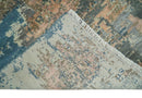 9x12 Fine Hand Knotted Brown Multicolor Modern Abstract Wool Area Rug