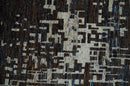 5x8 and 9x12 Hand Knotted Silver, Charcoal and Brown Modern Abstract  Recycled Silk Area Rug