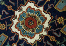 9x12 Premium Fine Hand Knotted Blue, Brown and Ivory Traditional wool Area Rug