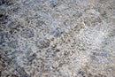 Gray Transitional Design Hand Knotted Wool and Bamboo Silk 9x12 Area Rug