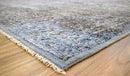 Gray Transitional Design Hand Knotted Wool and Bamboo Silk 9x12 Area Rug