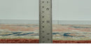 9x12 Rust, Ivory and Blue fine Hand Knotted Traditional Heriz wool area rug