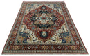 9x12  Traditional Fine Premium Ivory, Black and Brown Hand knotted wool Area Rug