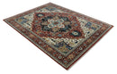 9x12  Traditional Fine Premium Ivory, Black and Brown Hand knotted wool Area Rug