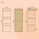 Walnut Modular | Swedish Ladder Jungle Gym - 95" Height - Wall Mounted