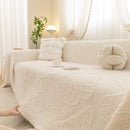 Luxury 3D Butterfly Jacquard Sofa Throw Blanket, Ultra-Soft Plush Fleece Couch Cover