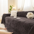 Luxury 3D Butterfly Jacquard Sofa Throw Blanket, Ultra-Soft Plush Fleece Couch Cover
