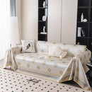 Cooling Four-Leaf Clover Hope Faith Love Luck Summer Comfy Ice Silk Furniture Throw Covers for Sofas