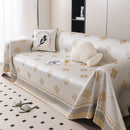 Cooling Four-Leaf Clover Hope Faith Love Luck Summer Comfy Ice Silk Furniture Throw Covers for Sofas