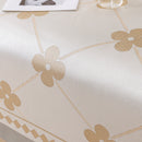 Cooling Four-Leaf Clover Hope Faith Love Luck Summer Comfy Ice Silk Furniture Throw Covers for Sofas