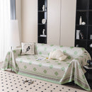 Cooling Four-Leaf Clover Hope Faith Love Luck Summer Comfy Ice Silk Furniture Throw Covers for Sofas
