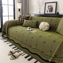 Chenille Couch Throw Cover Decorative Herringbone Sofa Blanket Protector for Couch