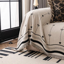 Chenille Couch Throw Cover Decorative Herringbone Sofa Blanket Protector for Couch
