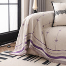 Chenille Couch Throw Cover Decorative Herringbone Sofa Blanket Protector for Couch