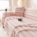 Ultra Soft Faux Fur Couch Cover – Large, Fluffy, and Elegant Sofa Throw Blanket