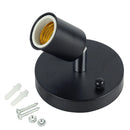 DecorBites™ E27 Ceramic Screw Bulb Socket with 180° Steering and Switch