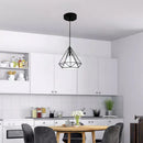 DecorBites™ Diamond Cage Pendant Chandelier for Industrial Living Room and Kitchen Lighting