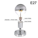 DecorBites™ E27 Ceramic Screw Bulb Socket with 180° Steering and Switch