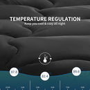 Cooling Mattress Pad Black  for Hot Sleepers
