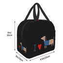 I Love Dachshunds Insulated Lunch Bag
