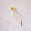Unlacquered solid brass , Pot Filler , wall mounted Brass single Handle Faucet