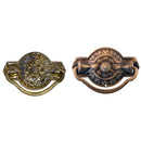 Colonial Revival Drawer Pull Ornate Stamped Brass Back Plate, Cast Brass Handle, 1-7/8" x 3", Includes Mounting Hardware