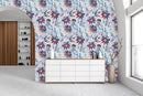 Blue Floral Wallpaper