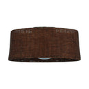 21" Coimbatore Farmhouse Flush Mount Reversible Ceiling Fan with LED Lighting and Remote Control