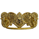 Ornate Victorian Drawer Pull Brass or Antique Finish, 3" Center-to-Center, Stamped Back Plate, Cast Bail