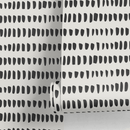 Scandinavian Wallpaper with an Organic Dashed Line Motif in Black and Off-White - A645