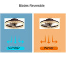 DecorBites™ Crystal LED Ceiling Fan with Remote Control and 6 Speeds
