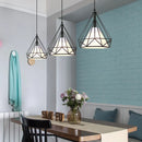 DecorBites™ Diamond Cage Pendant Chandelier for Industrial Living Room and Kitchen Lighting