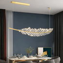DecorBites™ Leaf Chandelier: Golden Nordic LED Dining Room Fixture