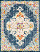 Miya Traditional Teal Area Rug