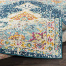 Miya Traditional Teal Area Rug