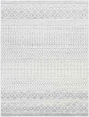 Louise Global Light Gray/White Area Rug