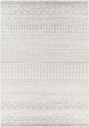 Louise Global Light Gray/White Area Rug