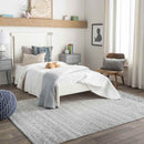 Louise Global Light Gray/White Area Rug