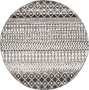 Louise Global Black/White Area Rug
