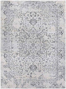 Lachan Traditional White/Grey Area Rug