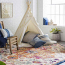 Olivia Traditional Saffron/Navy Area Rug