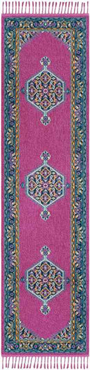 Brenna Traditional Bright Pink Area Rug